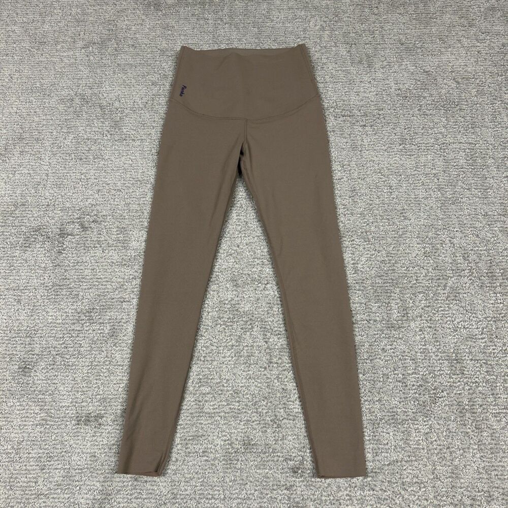 Fanka Leggings Women’s XS Body Sculpt High Waist Light Brown Workout